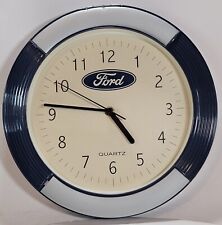Reloj de pared Ford 11" azul/plateado 19191 cuarzo  segunda mano  Embacar hacia Argentina