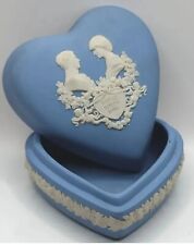 wedgwood blue heart trinket box for sale  HAILSHAM