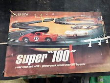 Used, 1960's Eldon 1/32 Super "100" Slot Car Race Set USA Track Vintage Old Parts for sale  Shipping to Canada