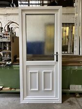 Used, SECOND HAND UPVC DOOR REFURBISHED WHITE 900mm Wide 2070mm Height (D206) for sale  Shipping to Ireland