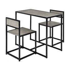 Używany, 3-częściowy komplet mebli do jadalni, 2 krzesła i stół Costway HW66477GR na sprzedaż  PL