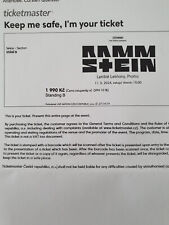 Rammstein ticket prag gebraucht kaufen  Freising