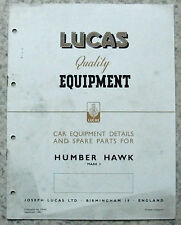 Lucas humber hawk for sale  LEICESTER