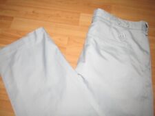 Pantalones informales de golf ADIDAS para hombre 34 X 32 grises microfibra frontal plana pinza segunda mano  Embacar hacia Argentina