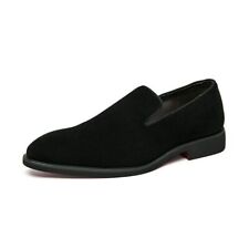 Men Suede Leather Shoes Tassel Men's Loafers Slip-on Men Social Dress Shoe, used for sale  Shipping to South Africa