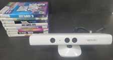 Microsoft Xbox 360 Kinect Sensor White Bar OEM Bundle W/ 8 Games Tested Working  for sale  Shipping to South Africa