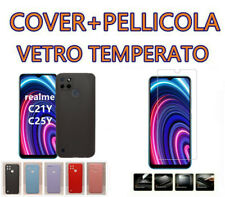 Cover Custodia  Morbida  Silicone per REALME C21Y/C25Y +Pellicola Vetro , usato usato  Milano