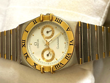 Omega Constellation relógio masculino pulseira de aço inoxidável ouro 18K com caixa org, usado comprar usado  Enviando para Brazil