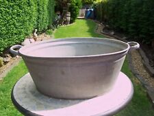 Vintage galvanized oval for sale  LEICESTER