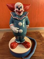 80s Vintage BOZO The World's Most Famous Clown Telephone 1988 HPC, used for sale  Shipping to South Africa