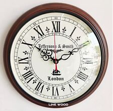 Reloj de pared de madera hecho a mano estilo vintage para decoración del hogar y la oficina (marrón de 12 pulgadas) segunda mano  Embacar hacia Argentina