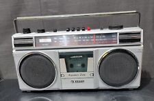 VINTAGE BOOMBOX SANYO M9706 PORTABLE RADIO  CASSETTE RECORDER PLAYER Works  for sale  Shipping to South Africa