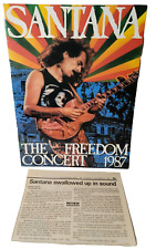Carlos Santana The Freedom Concert 1987 World Tour livreto programa e artigo de notícias comprar usado  Enviando para Brazil