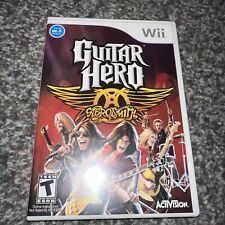 Używany, Guitar Hero: Aerosmith (Nintendo Wii, 2008) Kompletny z instrukcją CIB na sprzedaż  Wysyłka do Poland
