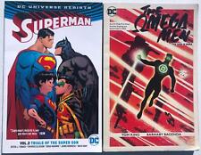 LOT OF 2 DC GRAPHIC NOVELS Superman Omega Man 2016-17 Superhero TPB Comic Books for sale  Shipping to South Africa