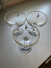 3 X Vintage 1950's Babycham Glasses With White Fawn for sale  Shipping to South Africa