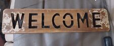 Wooden cutout welcome for sale  Shipping to Ireland