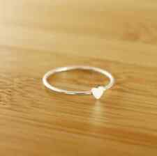 925 Sterling Silver Dainty Heart Ring Handmade Minimalist Tiny Heart Ring AP305, used for sale  Shipping to South Africa