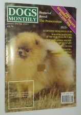 Dogs Monthly Illustrated Magazine Pomeranian Cover +Articles Jan. 1994 for sale  Shipping to South Africa