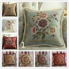 Conjunto de capa de travesseiro para sofá 1 peça almofada bordada floral decoração para casa vintage* comprar usado  Enviando para Brazil