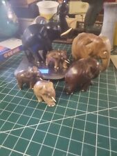 Used, Joblot Vintage Wooden Elephants for sale  Shipping to South Africa