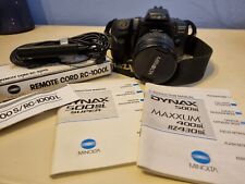 Vintage Minolta Dynax 500si Super 35mm Film SLR Camera 28-80mm AF Lens & Remote segunda mano  Embacar hacia Spain