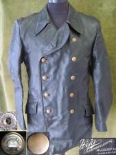 WW2 ORIGINAL GERMAN KRIEGSMARINE NAVAL OFFICER LEATHER COAT for sale  Shipping to Ireland