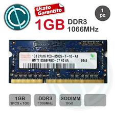 HYNIX MEMORIA RAM 1GB 1Rx8 PC3 8500S DDR3 1066MHZ SODIMM MACBOOK LAPTOP NOTEBOOK segunda mano  Embacar hacia Argentina