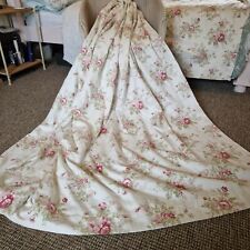 Pretty Pair of Dorma Curtains Cottage Roses Pink Floral Length 180cm / 71 inches, used for sale  Shipping to South Africa