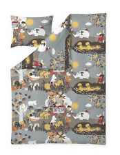 Käytetty, Moomin Eco Duvet Cover Pillowcase Jungle Moomin Brown 150 x 210 50 x 60 cm  myynnissä  Espoo