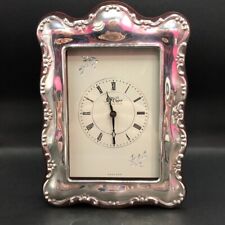 hallmarked silver clock for sale  ROMFORD