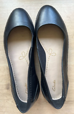 Clarks black leather for sale  Shipping to Ireland