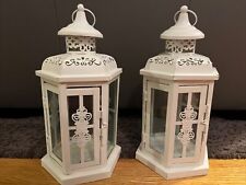 White lanterns metal for sale  Mansfield