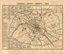 1882 map paris for sale  Saint Augustine