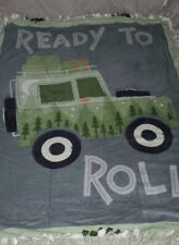 JEEP Truck 4 Wheeling Fleece Handmade Soft Tie Blanket Large Throw BABY 50"X60"  for sale  Shipping to South Africa