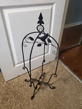 Metal Plant hanging Stand Flower trellis Indoor Outdoor hummingbird folds 31 " for sale  Shipping to South Africa