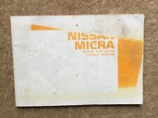 1987 nissan micra for sale  BRISTOL