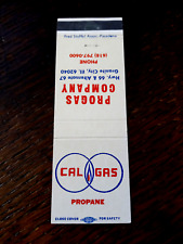 Matchbook Vintage: Cal Gas Propane, Progas Co, Granite City, IL Route 66, usado comprar usado  Enviando para Brazil