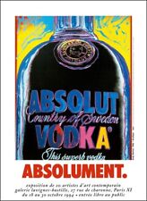 Absolut Vodka Andy Warhol Original pôster vintage arte pop excelente A 1994 comprar usado  Enviando para Brazil