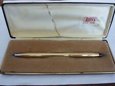 CROSS  CLASSIC BALLPOINT PEN  1/20 10KT GOLD PLATED / ROLLED GOLD  BOXED segunda mano  Embacar hacia Spain