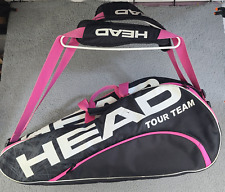 Bolsa de tênis Head Tour Team preta rosa multi raquete controle climático raquete CCT comprar usado  Enviando para Brazil