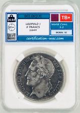Leopold francs 1849 d'occasion  Paris II