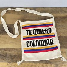 Usado, Bolsa de pano Te Quiero Colômbia lembrança bolsa tote alça de ombro com zíper comprar usado  Enviando para Brazil
