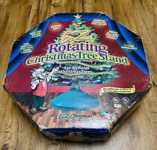 Vtg EZ ROTATING CHRISTMAS TREE STAND ROTATES SPINS 360* 2 light outlets 23" Base for sale  Fayetteville