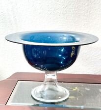 blue footed bowl glass cobalt for sale  Victorville