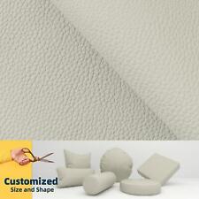 Pb036 Cushion Cover*Cloud Cream*Faux Leather synthetic Litchi Skin Box Sofa Seat, used for sale  Shipping to South Africa