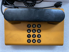 Teléfono fijo de escritorio amarillo DanMark retro vintage diseño danés década de 1980 segunda mano  Embacar hacia Argentina