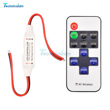 4pcs Mini 12V RF Wireless Remote Switch Controller Dimmer for LED Strip Light for sale  Shipping to South Africa