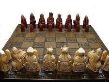 The isle of lewis chess set of chessmen game pieces complete set and interesting for sale  Shipping to South Africa