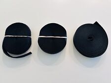 Gancho y bucle negro de 1" de ancho - tipo COSIDO y lote de materiales para cinturón de nailon segunda mano  Embacar hacia Mexico